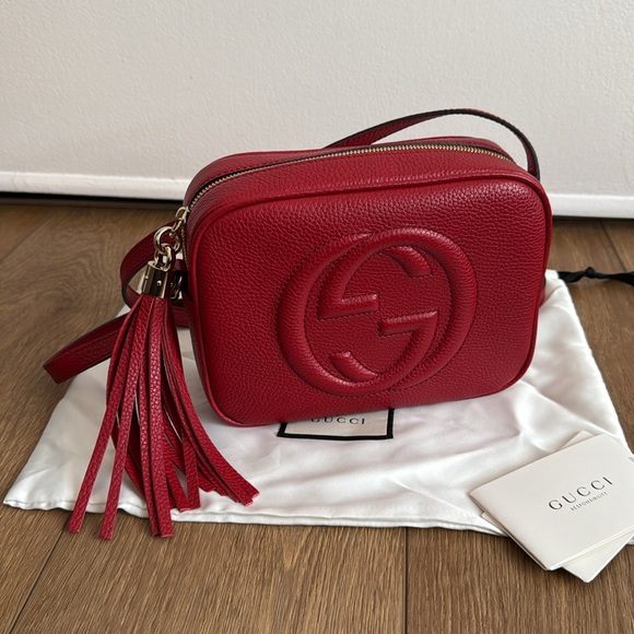 Gucci Red SoHo Disco Bag - Picture 1 of 8